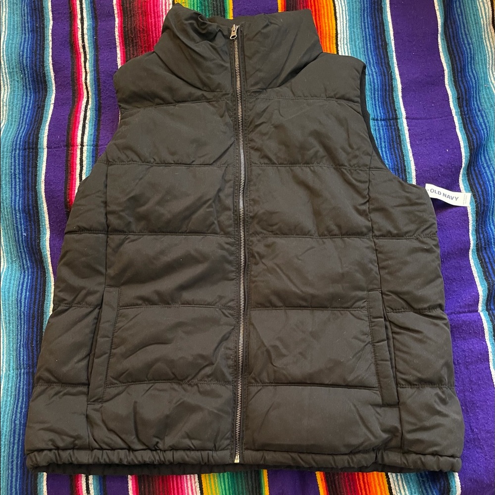 XL WOMENS BLACK VEST OLD NAVY